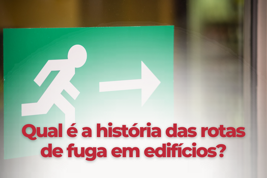 Qual é a história das rotas de fuga em edifícios?