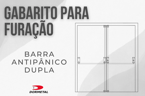 Gabarito de furação para Barra Antipânico Dupla